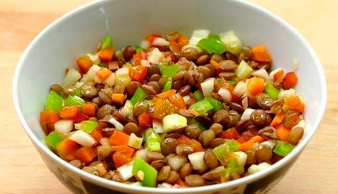 ensalada de lentejas para diabeticos