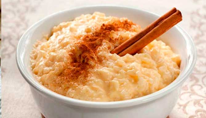 arroz con leche para diabéticos