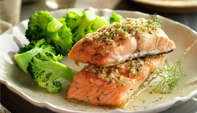 Salmón a La Plancha Con Pimentón Para Diabéticos