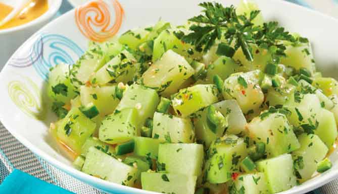 ensalada de chayote para diabéticos