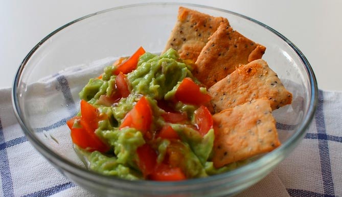 Guacamole Con Pepino y Tomate Para Diabéticos