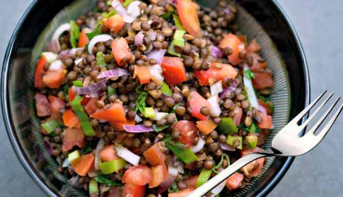 ceviche de lentejas para diabéticos