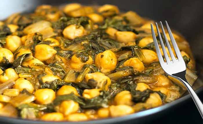 garbanzos con acelgas para diabéticos