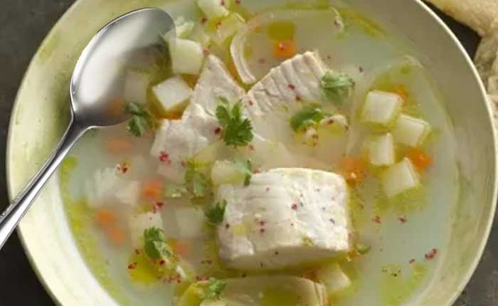 sopa de pescado para diabéticos